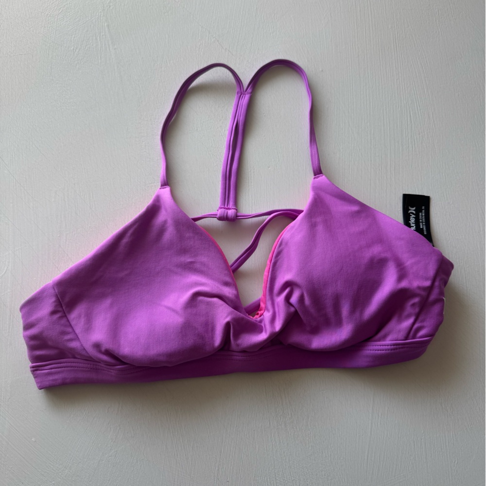 Hurley Bright Purple Swim Top